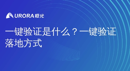 一键验证是什么？一键验证落地方式